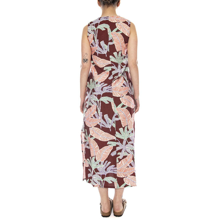 VESTIDO LARGO CON ESTAMPADO MANGLAR FLOWERS - Abito Donna Floreale Lungo 61W/11230 FLW WILD PONY 