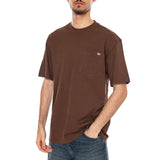 LURAY POCKET TEE SS TIMBER BROWN - T-shirt Crewneck Uomo Marrone DICKIES