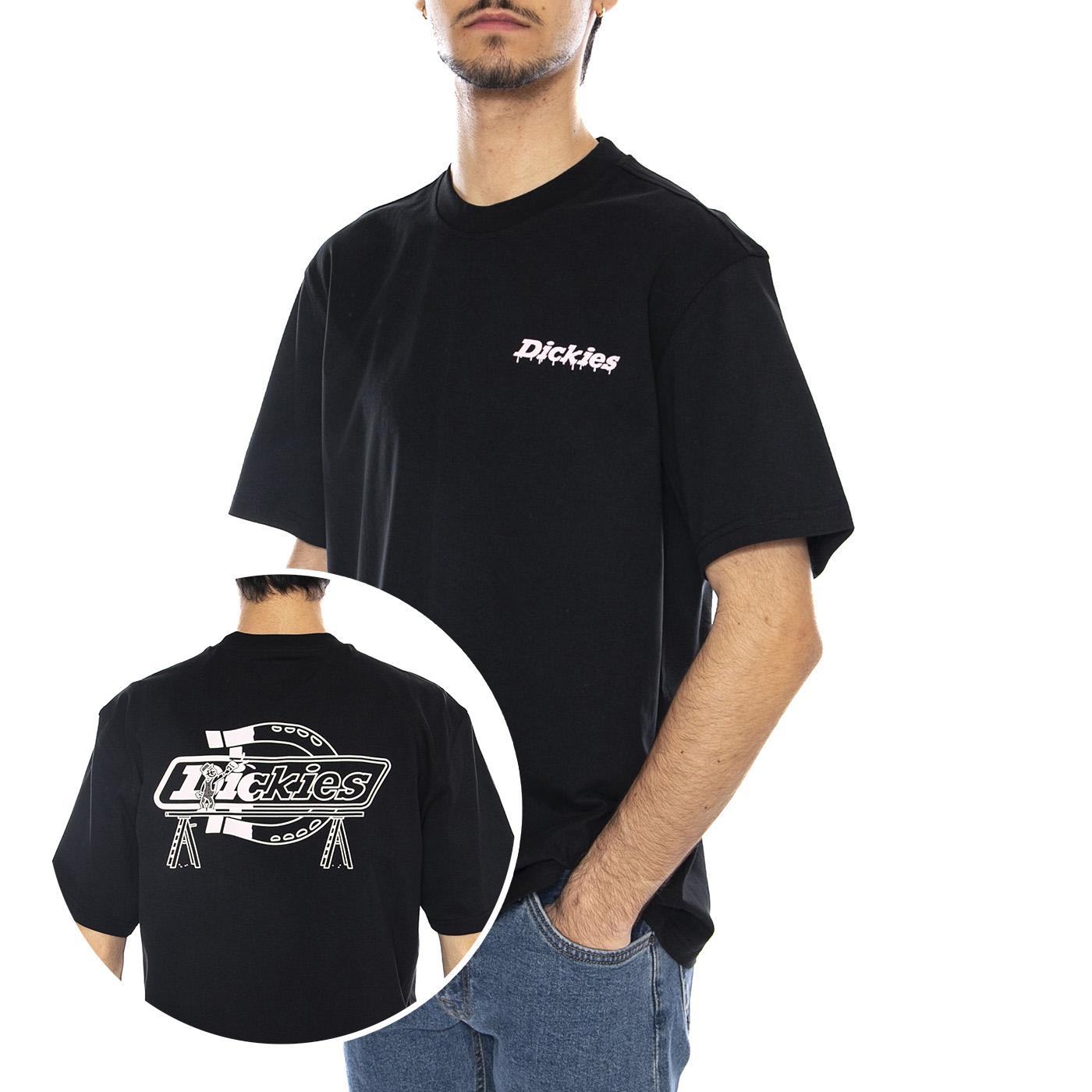 Statesville Tee SS Black - Maglietta Girocollo Uomo Nera DK0A87QPBLK1 . DICKIES 