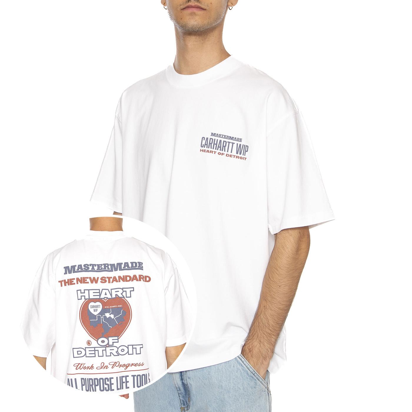 S/S Arcan T-Shirt White - Maglietta Girocollo Uomo Bianca I035209.0260 . CARHARTT WIP 