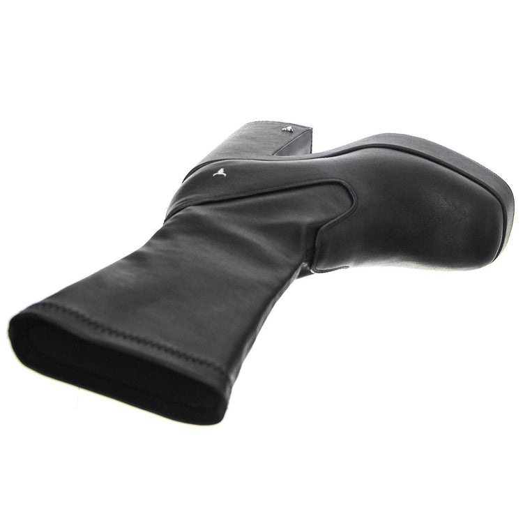 Hidden Black Stretch Pu - Stivali Donna Neri WSSHIDDEN-BLK . WINDSOR SMITH 