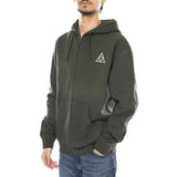 HUF Set TT F/Z Hoodie -- Hoodie con Cappuccio Uomo Verde  Uomo HUF