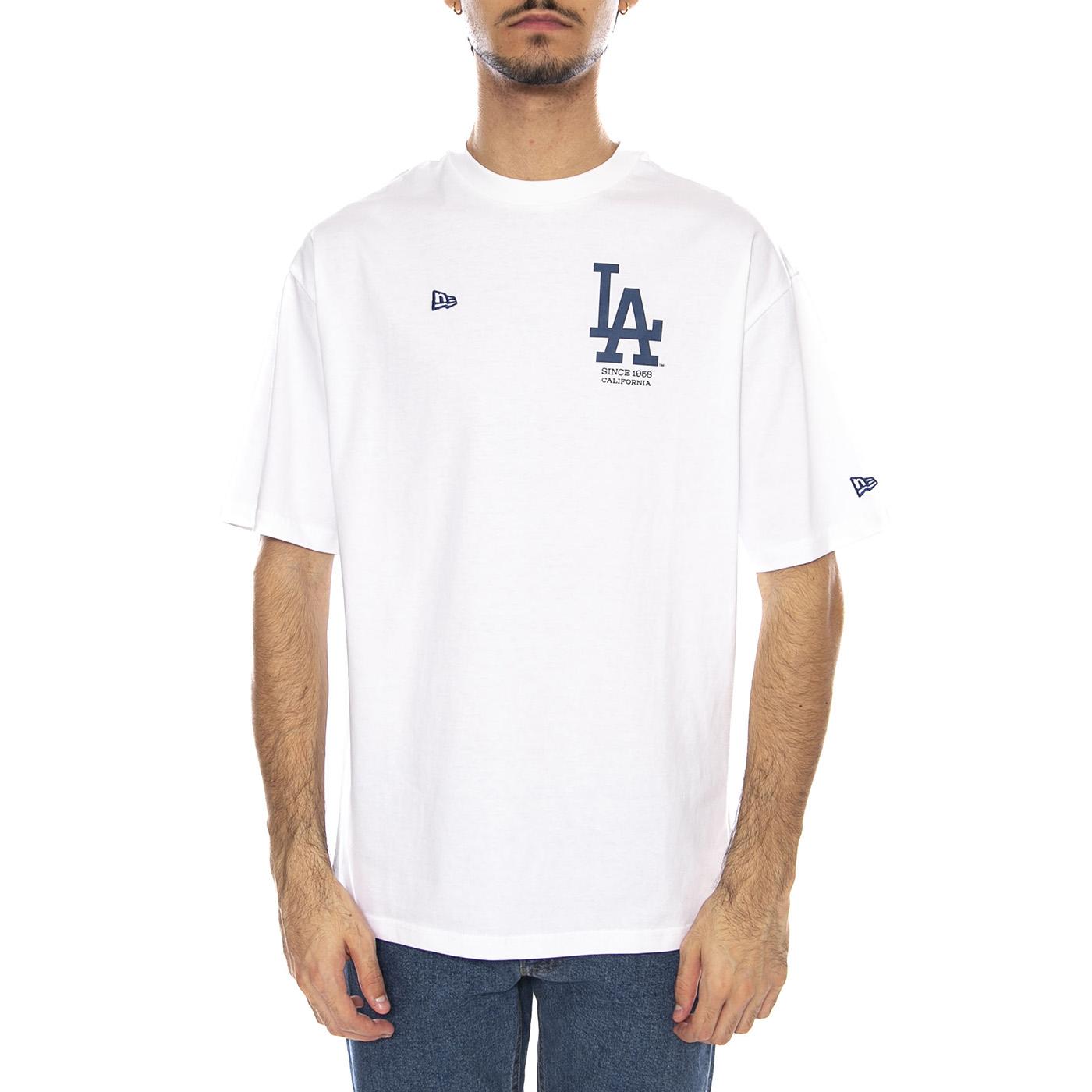 MLB Baseball Graphic OS Tee Los Anglese Dodgers White - Maglietta Girocollo Uomo Bianca 60667851 . NEW ERA 