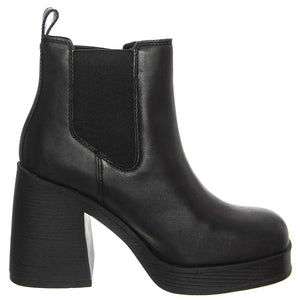 PRIORITY BLACK LEATHER - Stivaletti alla Caviglia Donna Neri WSSPRIORITY-BLK . WINDSOR SMITH 