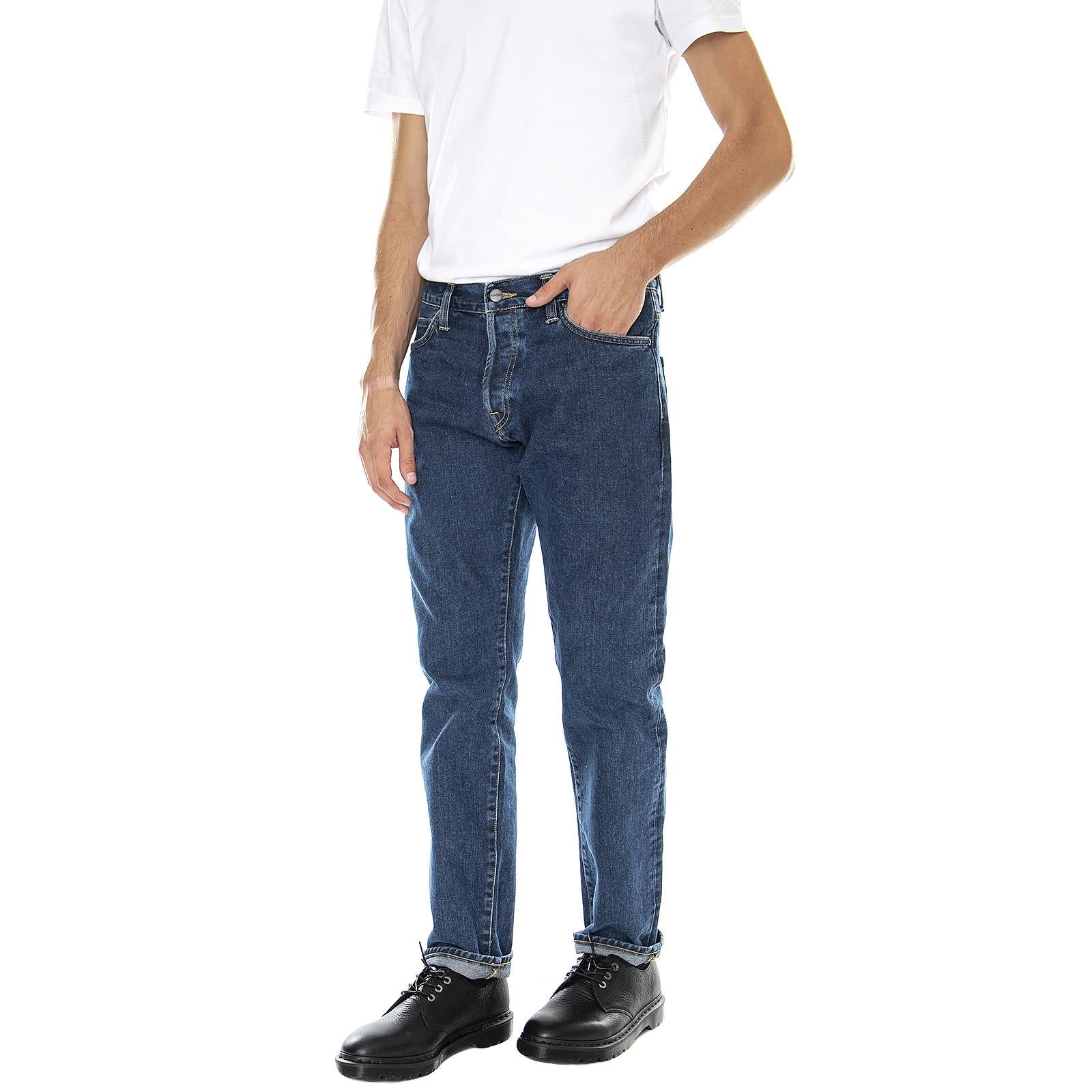 Klondike - Pantaloni Denim Jeans Uomo Blu I029207.01.06.32  CARHARTT WIP 