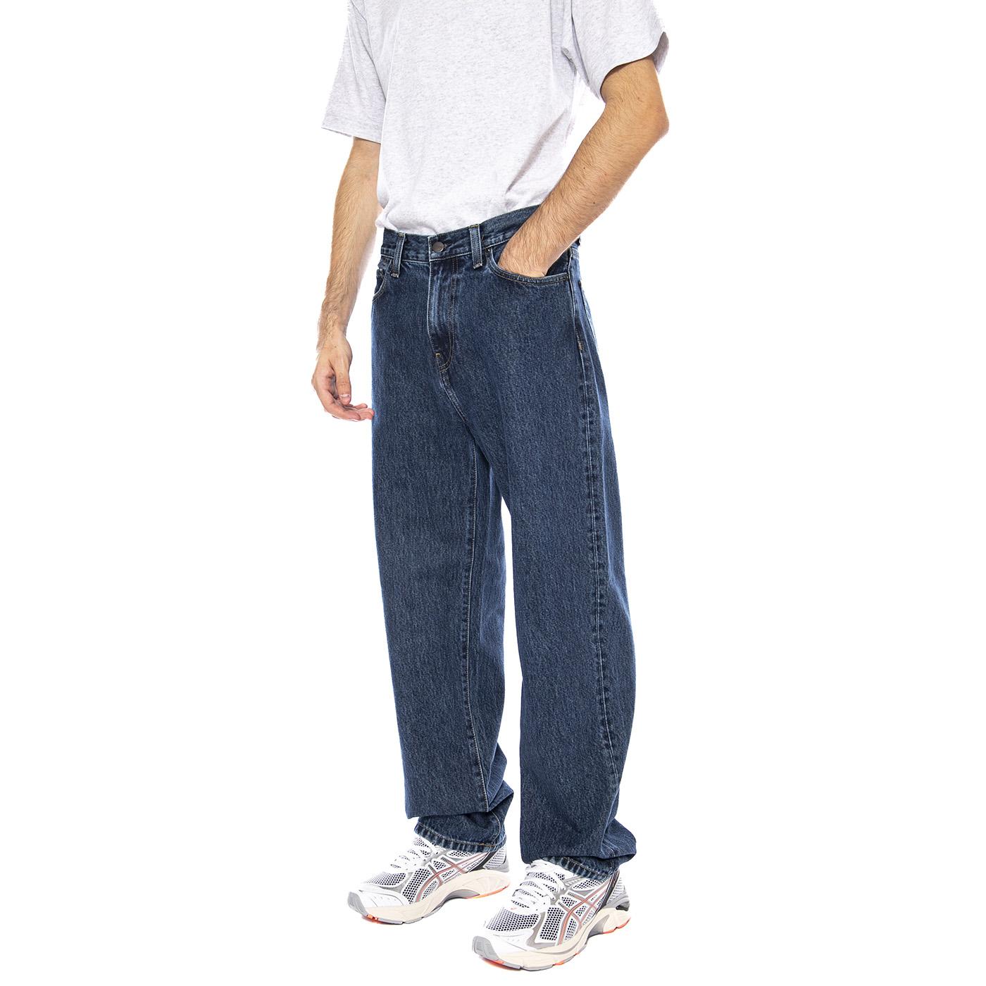 Aaron Pant Blue - Pantaloni Denim Jeans Uomo Blu I034237.0106  CARHARTT WIP 