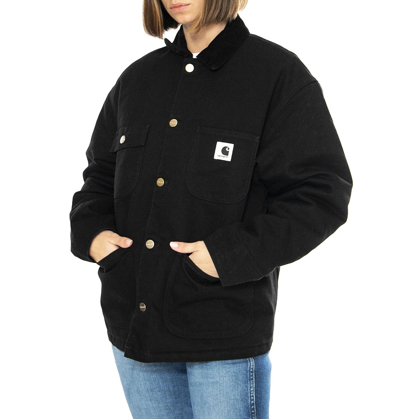W' OG Michigan Coat Black / Black rinsed - Giacca Donna Nera I032235.00E02 . CARHARTT WIP 
