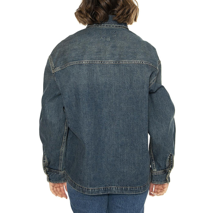W' Lovilia Shirt Jac Blue - Camicia / Giacca Donna Denim Jeans Blu I034461.014Q  CARHARTT WIP 