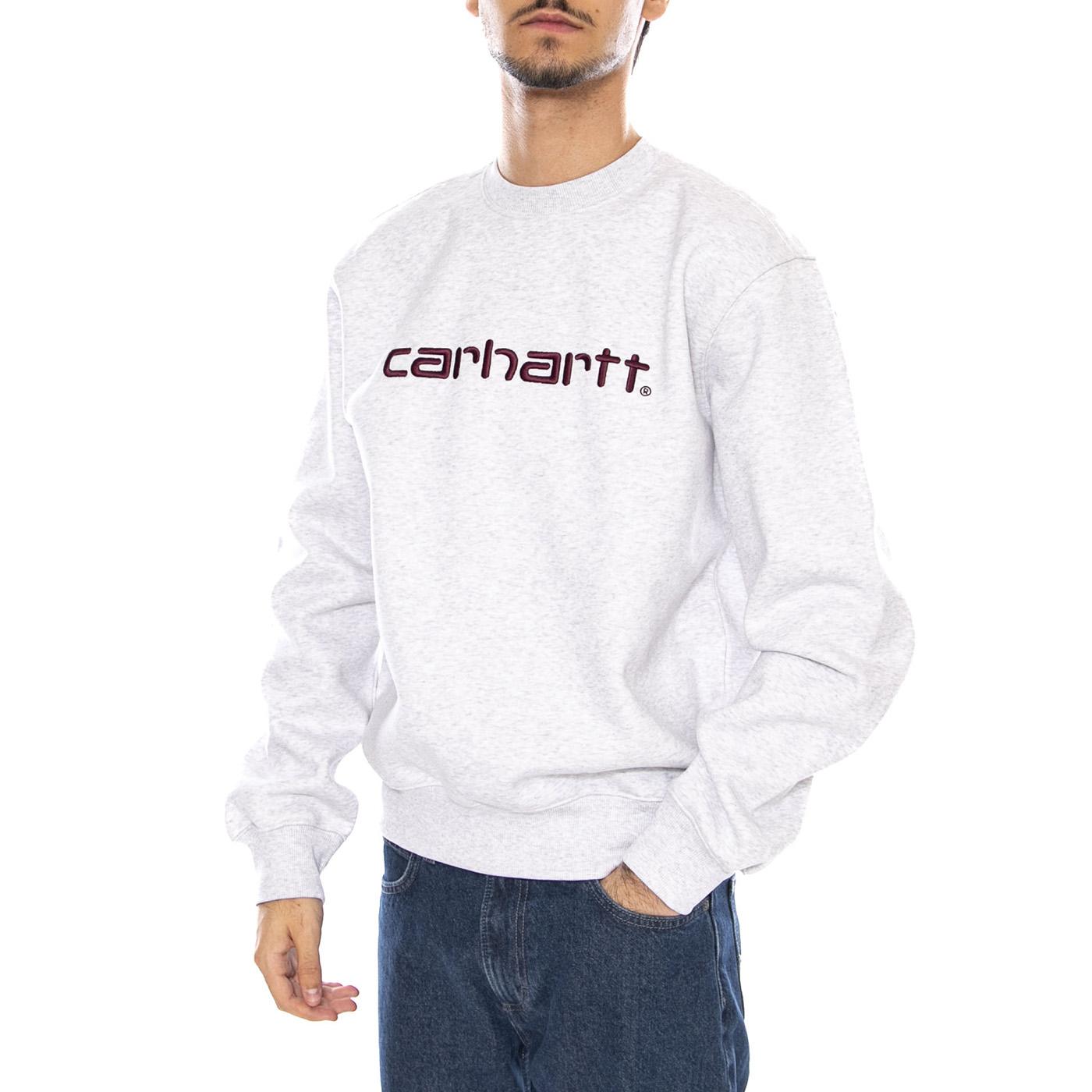 Carhartt Sweat Ash Heather / Rondo - felpa Girocollo Uomo Grigia I030546.38HXX . CARHARTT WIP 