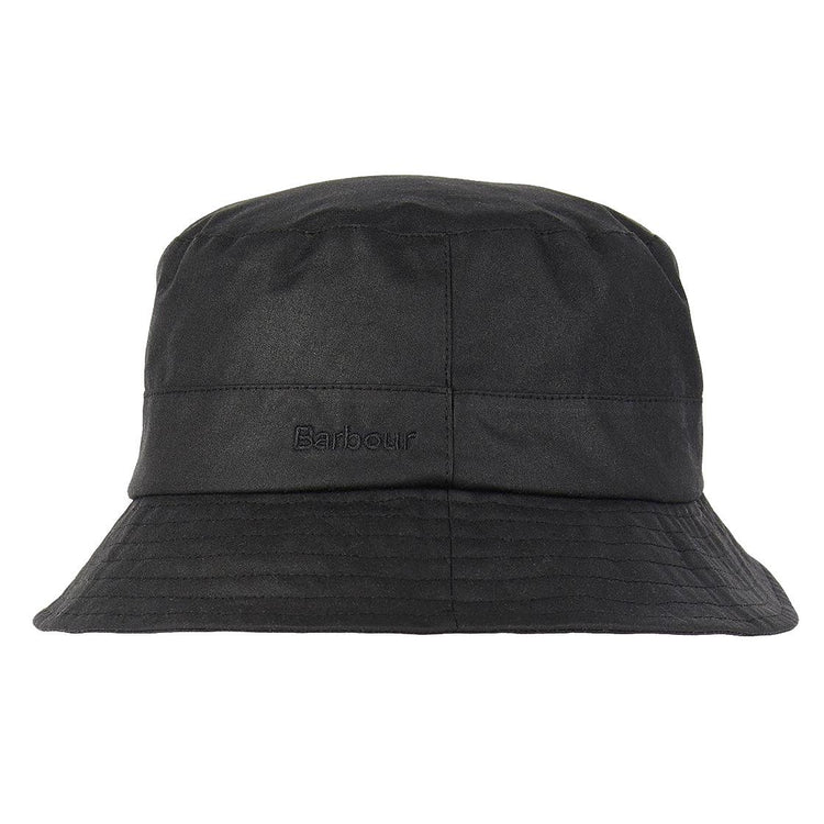 Wax Sports Hat Black - Cappello da Pescatore Barbour Nero FW22-MHA0001-BK91 . BARBOUR 