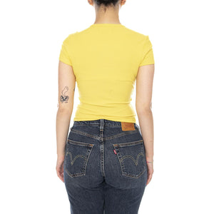 CAMERON TEE SPACE YELLOW - Maglietta Girocollo Donna Gialla VN000RD1 FSH1 VANS 