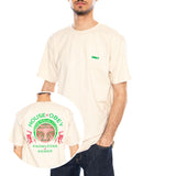 Obey Knowledge Is Power Tee Cream - T-shirt Crewneck Homme Beige Homme OBEY
